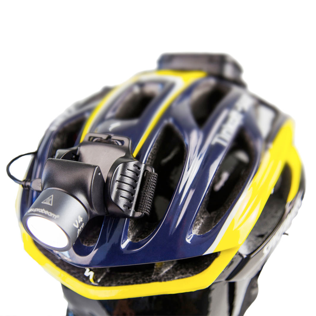 fahrradhelm lampe befestigen Helmhalterung mit Kletterverschluss – Suprabeam